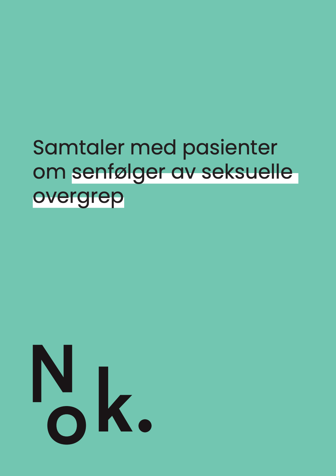 Brosjyre til helsepersonell. Trykk på bildet for å laste ned